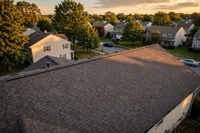 Illustrative photograph showing roof repair